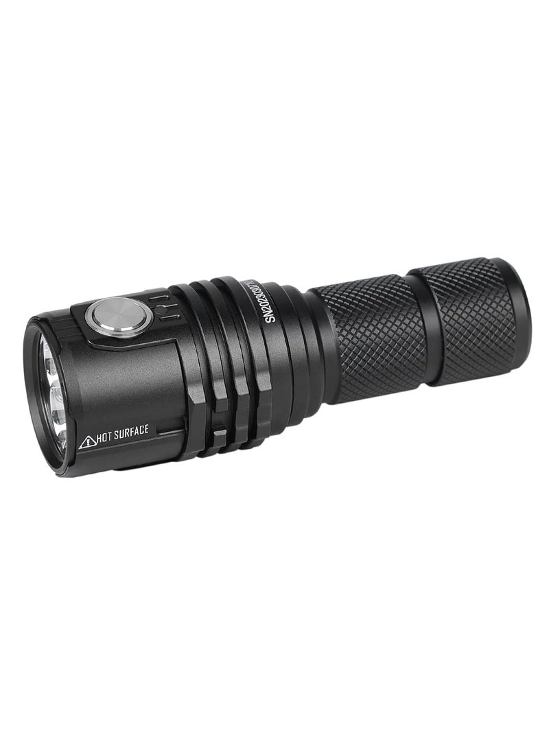 IMALENT MS03 LED Flashlight 13000 Lumens Rechargeable Torch – Compact, Waterproof, Tactical Aluminum Light for Outdoor, Emergency, EDC – Model MS03W - Image 1