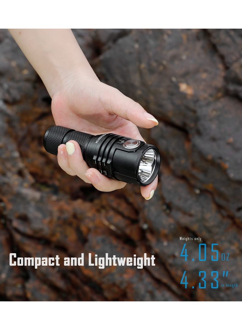 IMALENT MS03 LED Flashlight 13000 Lumens Rechargeable Torch – Compact, Waterproof, Tactical Aluminum Light for Outdoor, Emergency, EDC – Model MS03W - Image 2