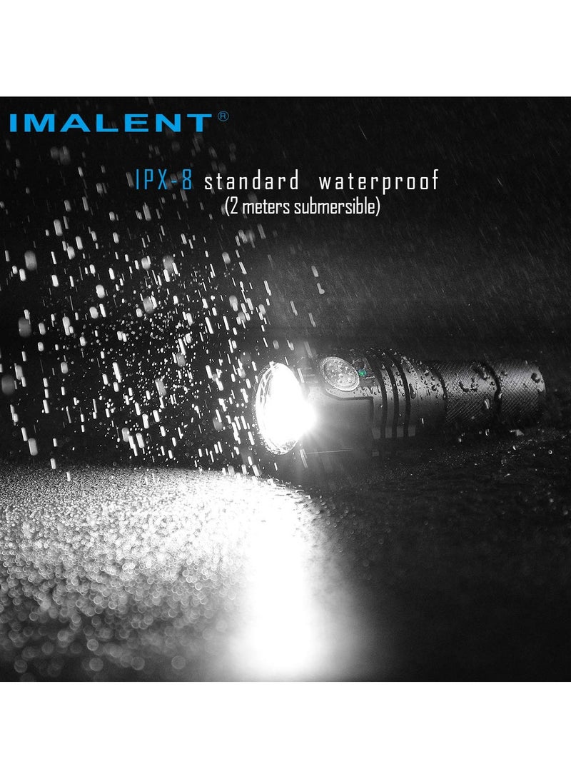 IMALENT MS03 LED Flashlight 13000 Lumens Rechargeable Torch – Compact, Waterproof, Tactical Aluminum Light for Outdoor, Emergency, EDC – Model MS03W - Image 3