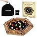 Exqline Shut The Box Game for 26 Players Wooden Board Table Math Game with 14 Dice 6 Way Classic Puzzle Board Games for Home Classroom or Pub - Image 2