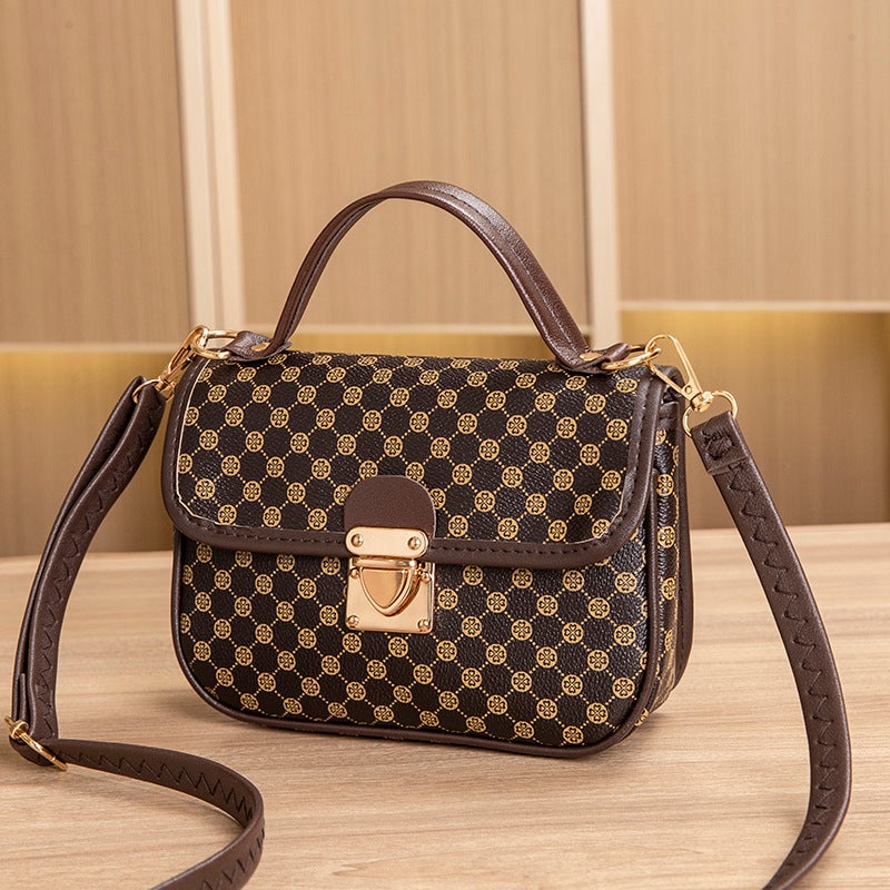 Trendy Women'S Bags Fashion Textured Versatile Crossbody Bag Fashion Retro Quilted Small Square Bag For Women - Image 1