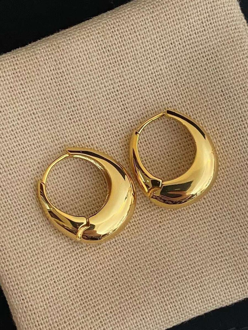 Shein 1 Pair French Style Vintage Minimalist Cool Tone Daily Women's Ear Cuffs - One  Size - Image 4