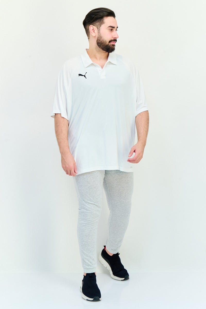 PUMA تي شيرت بولو جولف للرجال بأكمام قصيرة، أبيض - Image 2