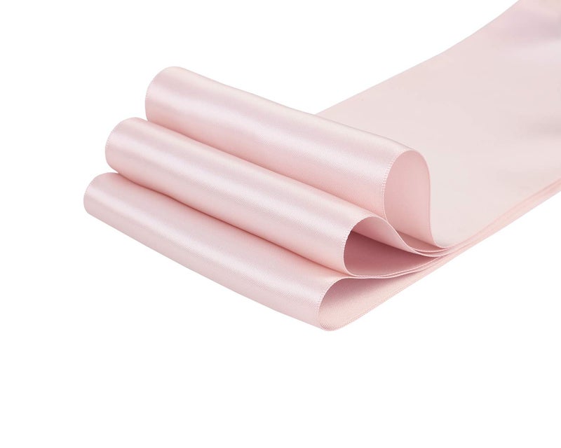 Ribbonitlux 4" Wide Double Face Satin Ribbon 5 Yards (813-Vanilla), Set for Grand Opening Ceremonies, Ribbon Cutting, Chair Sashes, Wedding and Craft - Image 2