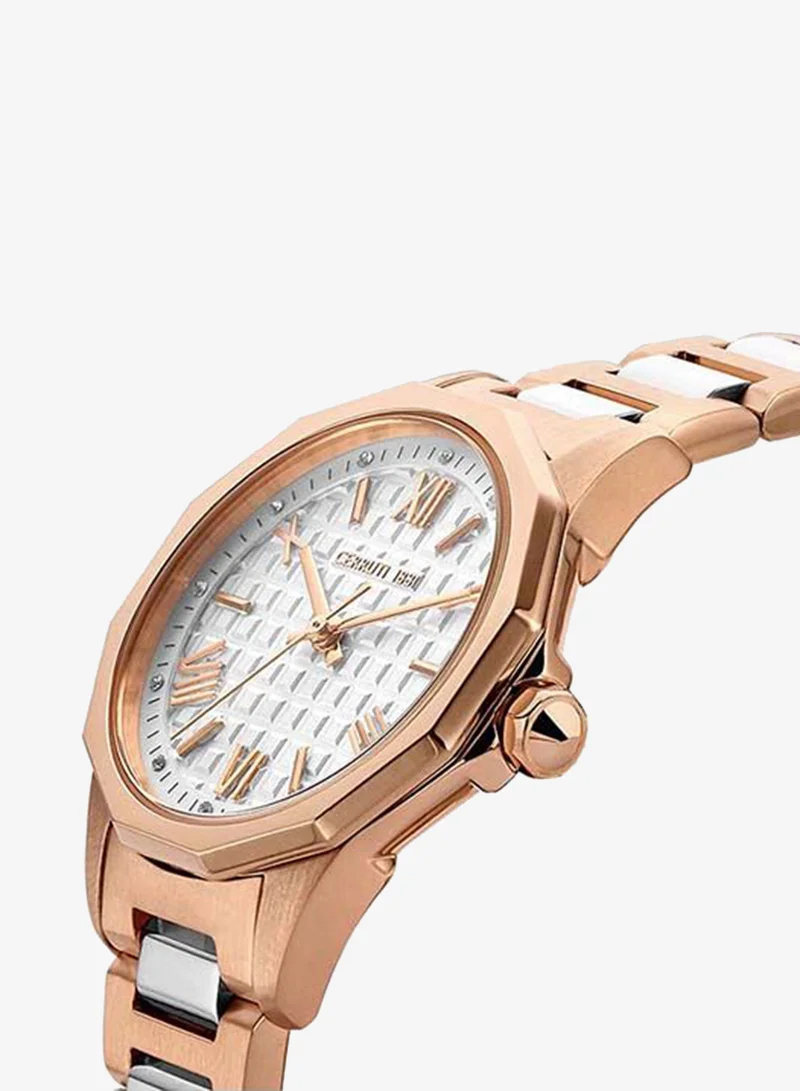 شيروتي 1881 JESINA Round Analog Wrist Watch CIWLG2206002 - 38 mm - Silver