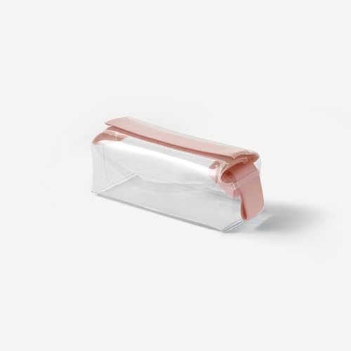 Cadence Parcel Clear Kit with Magnetic Closure Durable and LeakResistant Travel Toiletry Kit TSACompliant Modular Design Hygiene Bag for Travel Essentials 5 Qt Rose - Image 1