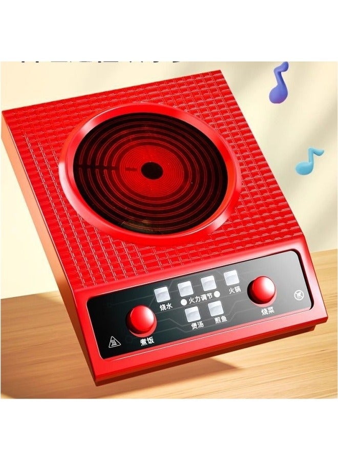 Children's Gift Pretend Play Toy For Boys And Girls, Baby Simulation Kitchen Cooking Set With Fruit Cutting Fun. - Image 3