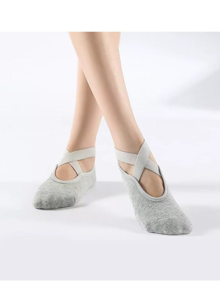 2 أزواج من الجوارب اليوغا الرياضية النسائية-مريحة وعدم الانزلاق - Image 2