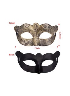 The Bros Mardi Gras Masks Shining Plated Gold Masquerade Mask Wedding Props Party Costume Accessory  - Image 4