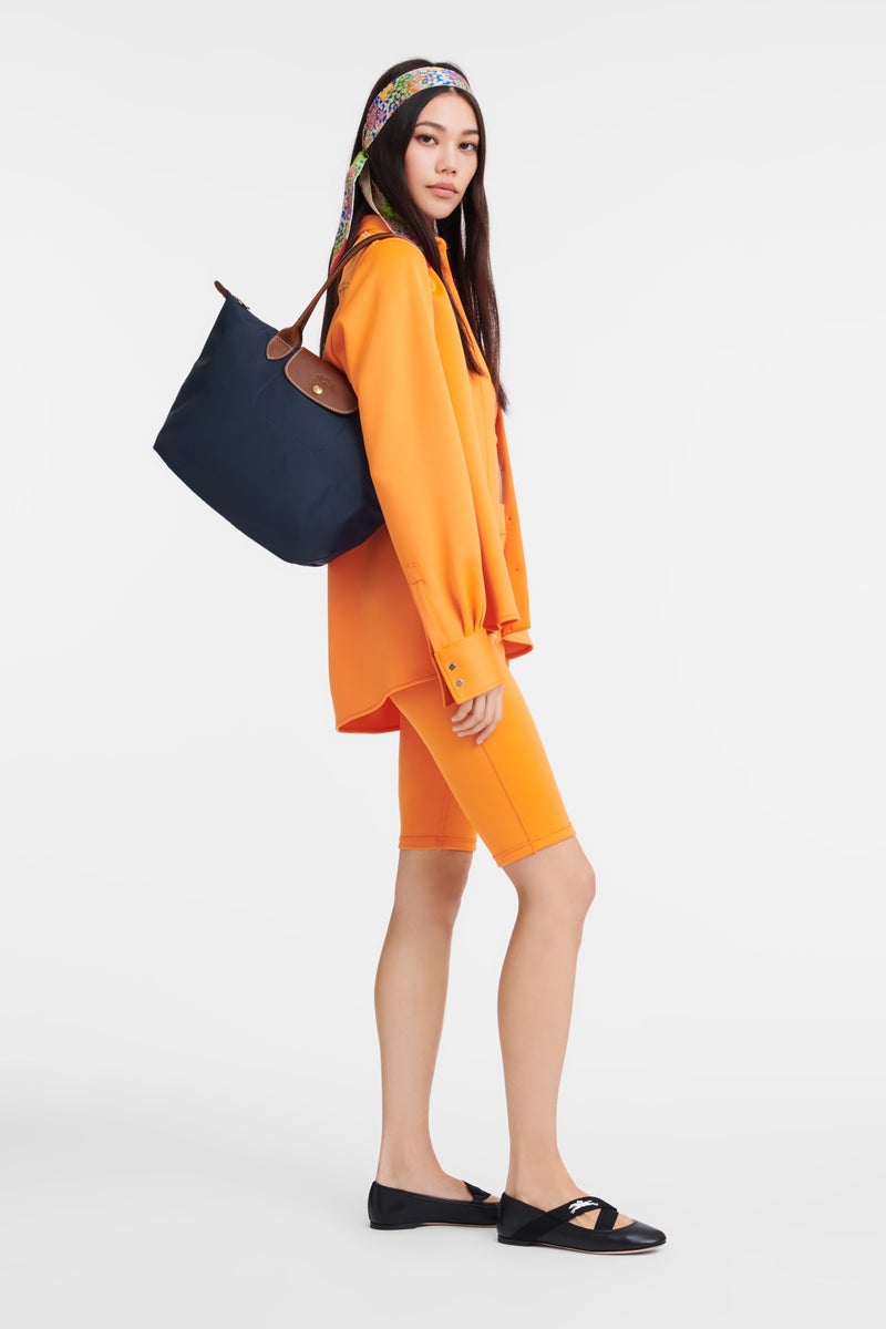 Longchamp Women's Medium Tote Bag, Handbag, Shoulder Bag Navy Classic Style - Image 2