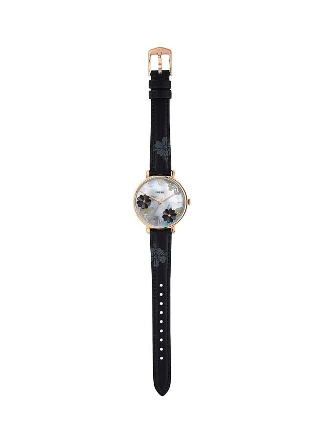 FOSSIL Women Jacqueline Water Resistant Analog Watch ES4535 - 36 mm - Black - Image 4