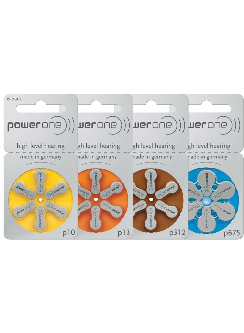 Power One 6pcs Genuine P675 High Level Hearing Aid Battery Pack  - Image 2
