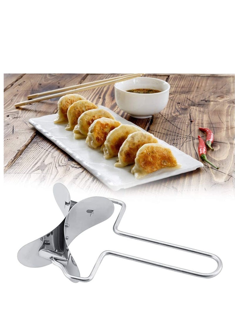 NIBEMINENT - Spring Chef Dough Blender Top Professional Pastry Cutter with Heavy Duty Stainless Steel Blades Best as Pizza Medium Size - Image 1