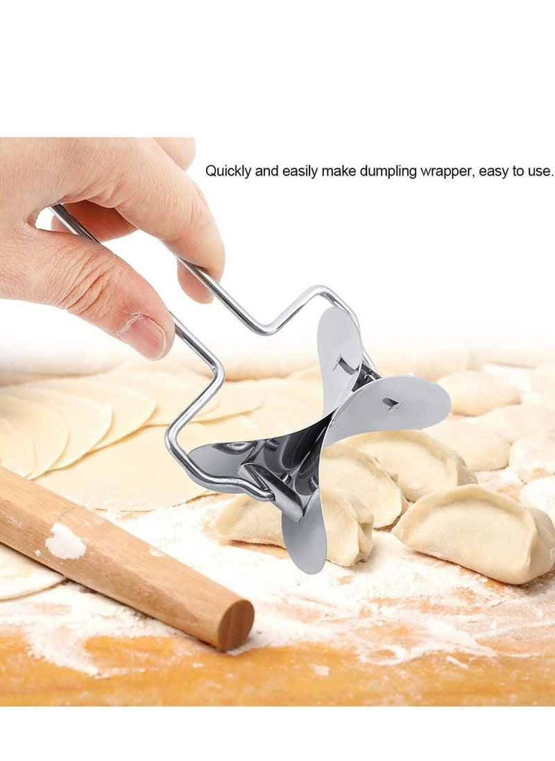 NIBEMINENT - Spring Chef Dough Blender Top Professional Pastry Cutter with Heavy Duty Stainless Steel Blades Best as Pizza Medium Size - Image 1