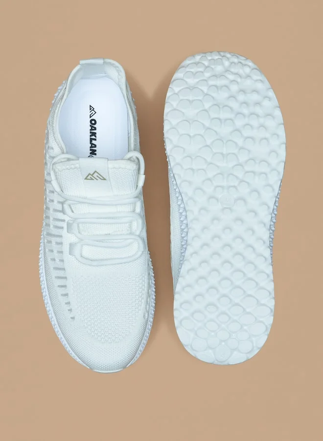 Oaklan by Shoexpress Textured Lace Up Sports Shoes