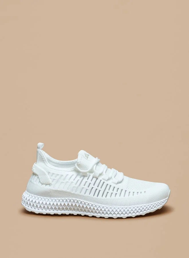 Oaklan by Shoexpress Textured Lace Up Sports Shoes