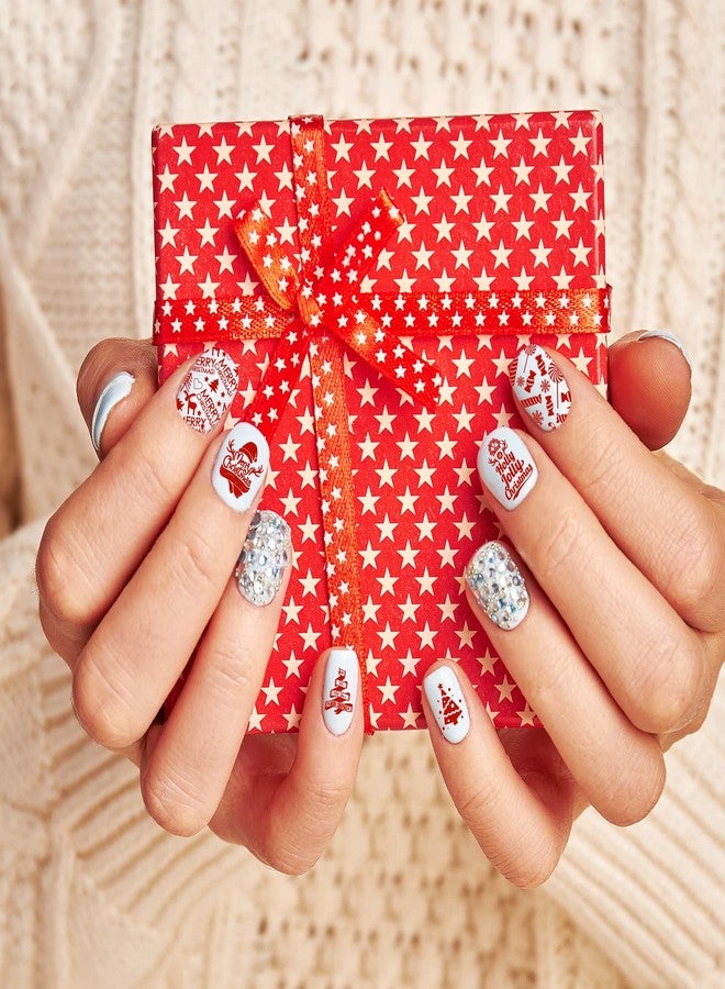 Whaline 6 Pieces Christmas Nail Art Stamping Plates Kit Christmas Tree Snowflakes Gingerbread Sweater Image Stamp Templates Holiday Nail Art Plates for Xmas DIY Print Manicure Salon Design Gift - Image 5