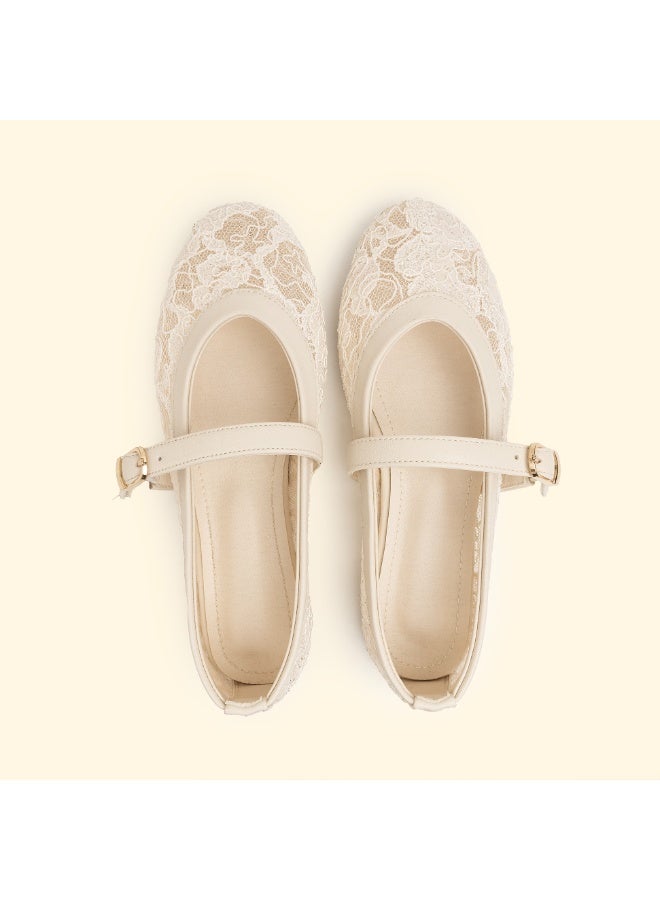 BOU lace-grace-mary-jane-beige - Image 4