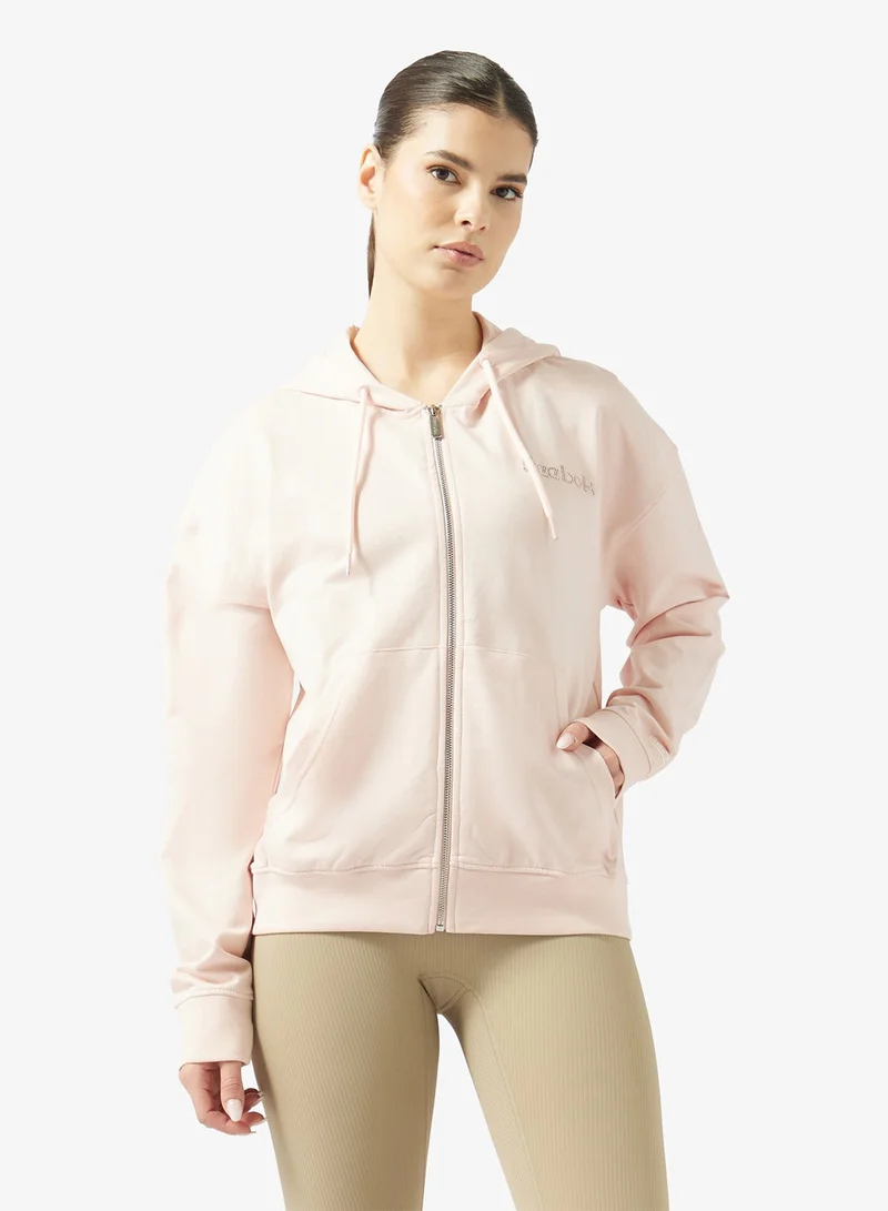 Studded Logo Full Zip Hoodie