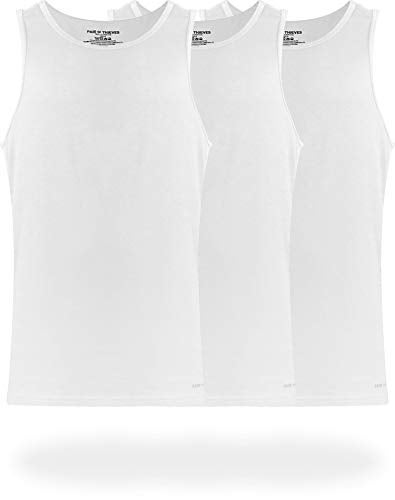 Pair of Thieves Mens 3 Pack Super Soft Tank Top White Small