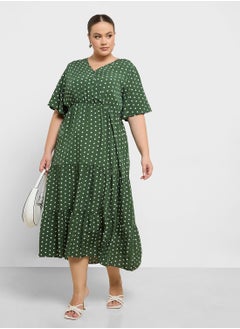 Ella Plus Ditsy Print Dress  - Image 4