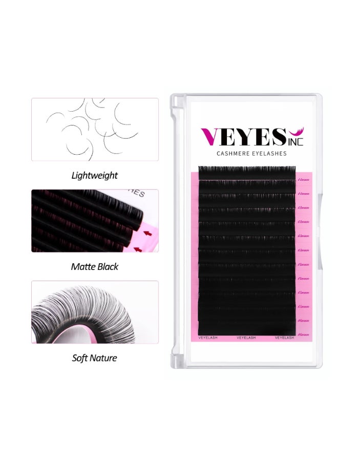 VEYES INC Cashmere Volume Lash Extensions C CC D DD LD L B J M Curl 003020 thickness 525mm Super Matte Black Individual Eyelashes Tray Professional Supplies for Lash Techs 005 D 1520mm - Image 4
