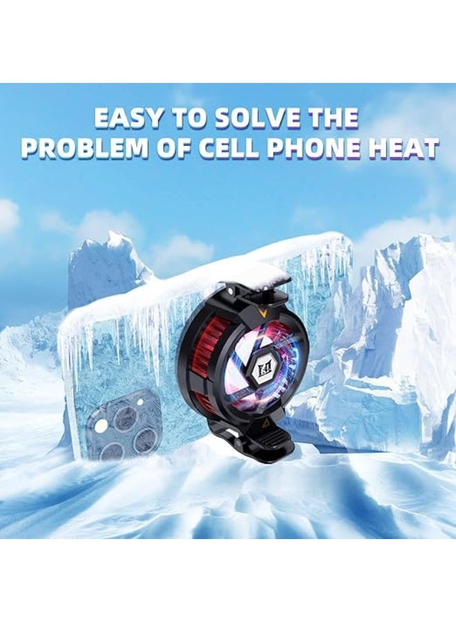 MagSafe-Compatible Mobile Phone Cooler – Silent Cooling Fan for Gaming, Streaming, and Vlogging, for iOS & Android Devices (4–6.7 inch) - Image 4