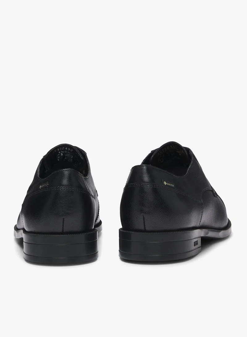 بوس حذاء ديربي جلدي مطبوع بأصابع مغطاة