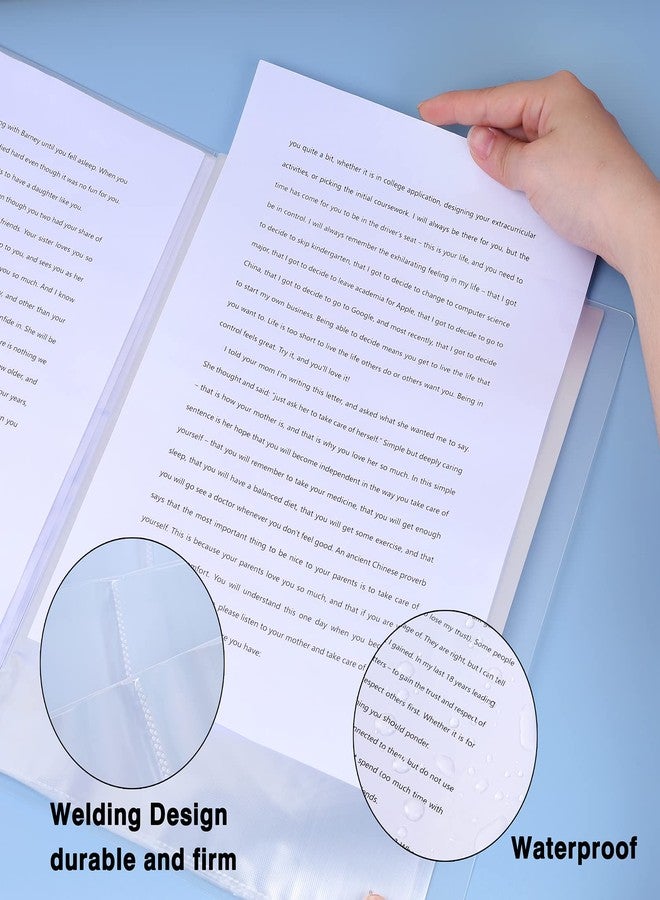 SOYIRI A4 Presentation Book, 40 Pockets, White, Standard Style - Image 4