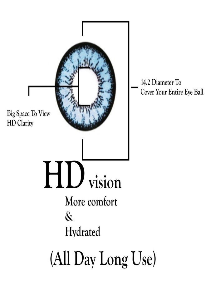 عبوة عدسات لاصقة ناعمة للعين، زوج واحد، عدسات لاصقة شهرية بنفسجية اللون، بدون وصفة طبية، مع علبة عدسات - Image 3