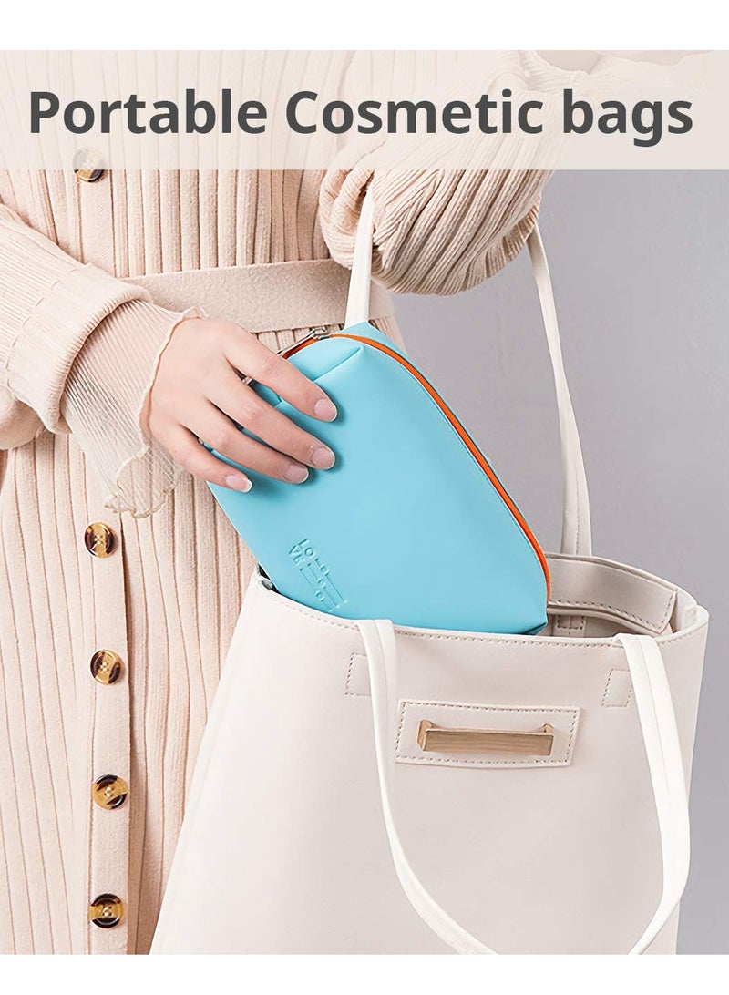 SOLARAE Small Makeup Bag, Travel Cosmetic Bag for Women Girls, Zipper Pouch Makeup Organiz - Image 2