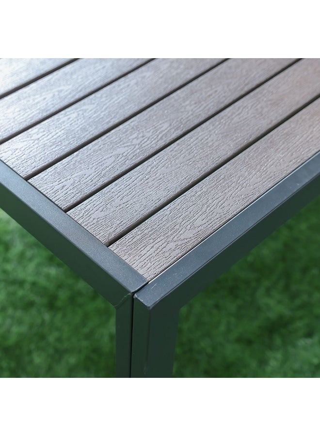 DANUBE HOME شرفة معدنية تيتان مع مقاعد - رمادي/بني - 3x3 م - إطار حديدي متين وسقف فولاذي مجلفن - يتسع لـ 6-8 أشخاص - يشمل ضمان لمدة عامين - مثالي للمعيشة في الهواء الطلق - Image 5