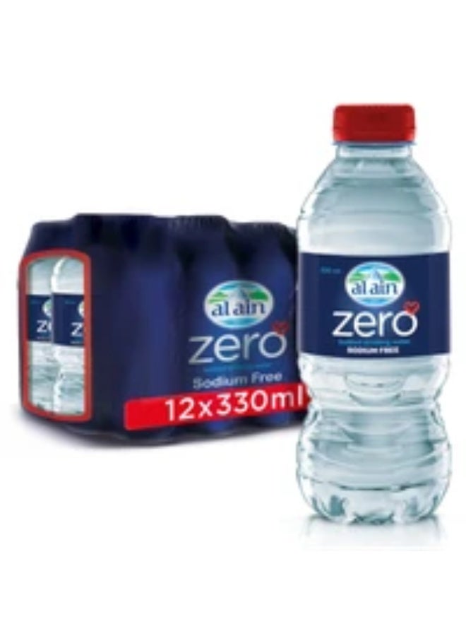 العين مياه عين صفر صوديوم معبأة في زجاجات 12 × 330مل | حزمة ترطيب صحية - Image 1