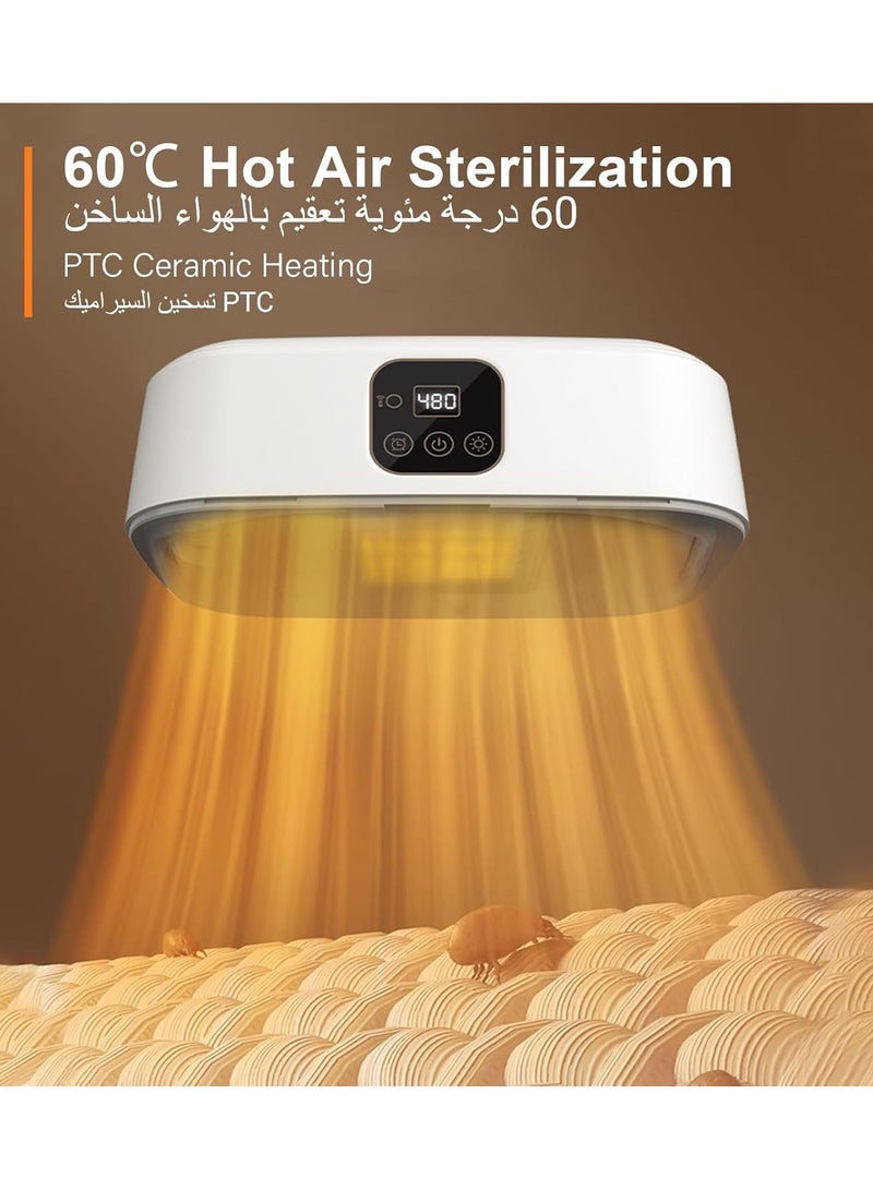 دينكس مجفف ملابس محمول، مجفف كهربائي قابل للتمدد والطي، سعة كبيرة، آلة تجفيف الغسيل مع حقيبة تجفيف وضبط الوقت - Image 1