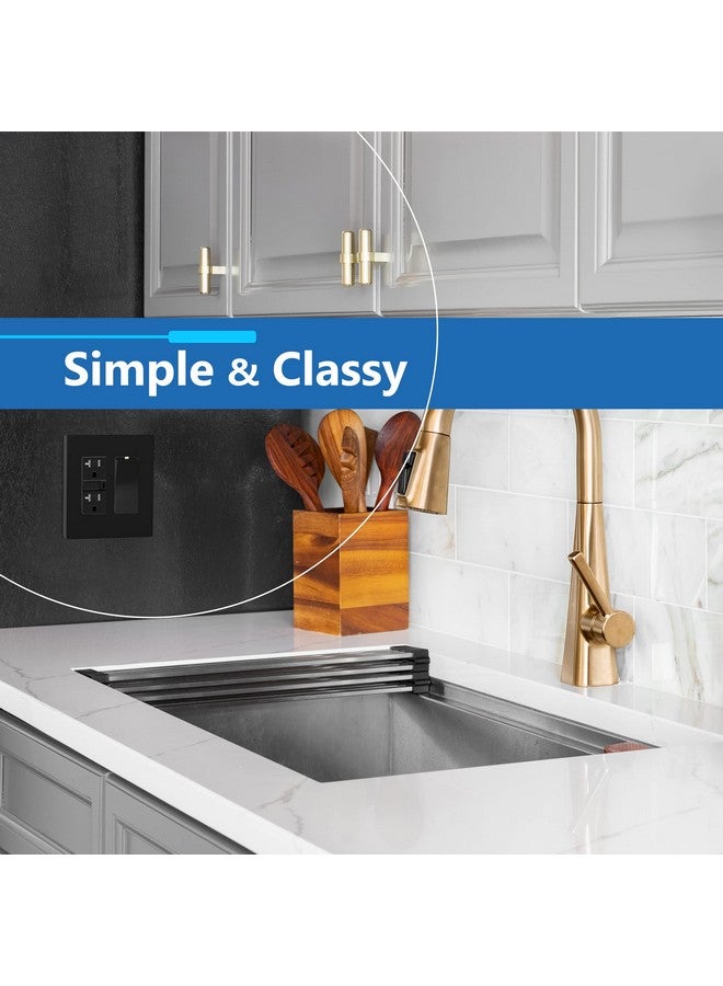 LIDER Matte Finish Double Decorator Switch Cover, Screwless Wall Plate, Mid-Size 2-Gang 4.88" x 4.92", Polycarbonate Thermoplastic, UL Listed, LSWP-32M-BK, Black - Image 5