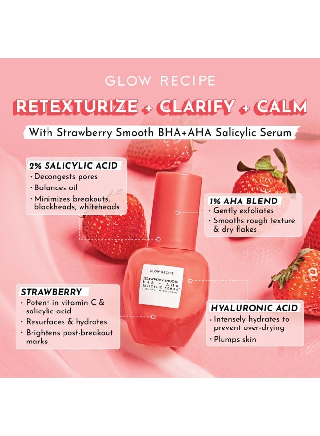 جلو ريسيبي جلو ريسبي سيروم الفراولة بتركيبة BHA+AHA ساليسيليك 10 مل - Image 4