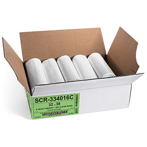 Aluf Plastics أكياس القمامة التجارية من ألوف بلاستيك 250 عبوة سلسلة تقليل المصدر قيمة كثافة عالية 16 ميكرون مكافئ مخصصة للاستخدام المنزلي والمكتبي والحمام ورق ستيروفوم - Image 5