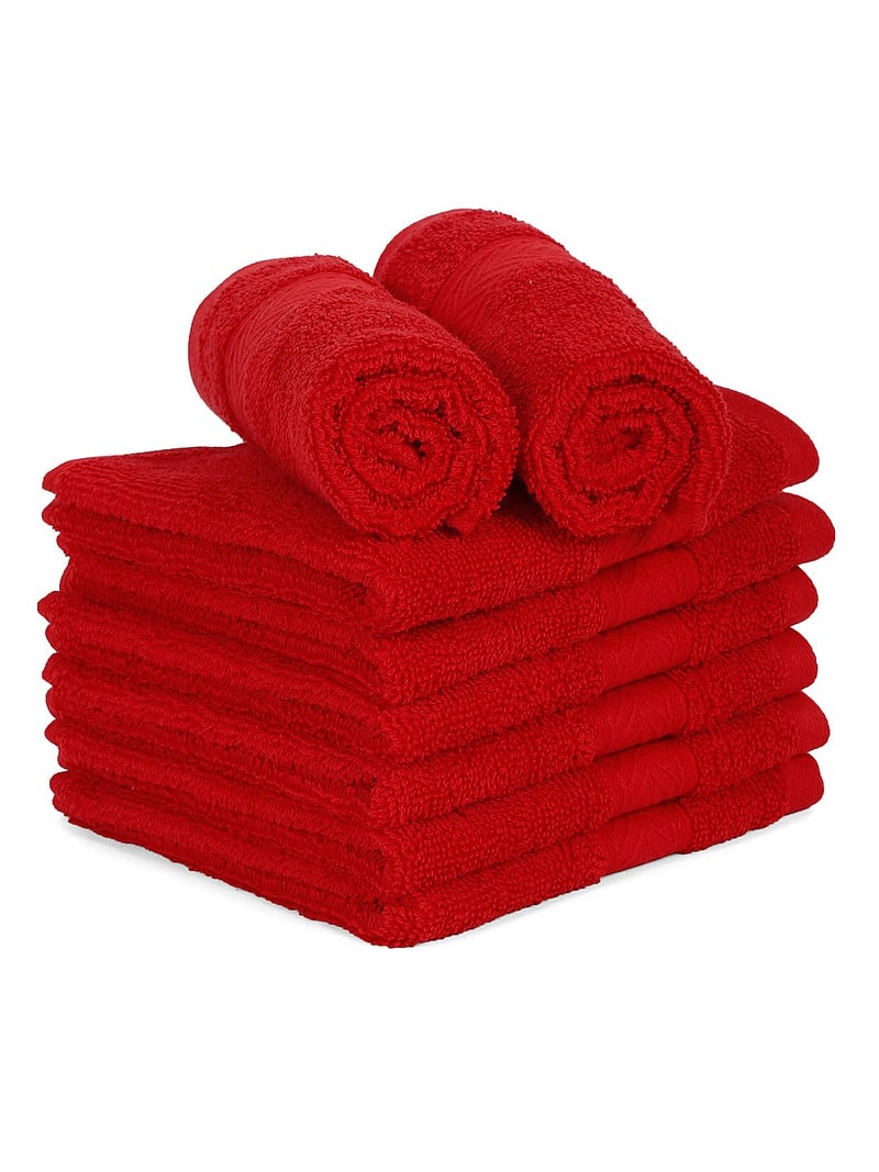 Casa Lino 4 Piece Bath Towel Set | 1 Bath Towel, 2 Wash Cloth, 1 Hand Towels | Bathroom Essentials for New Home, 100% Cotton Luxury Towels, Highly Absorbent Bathroom Set, Red - Image 2