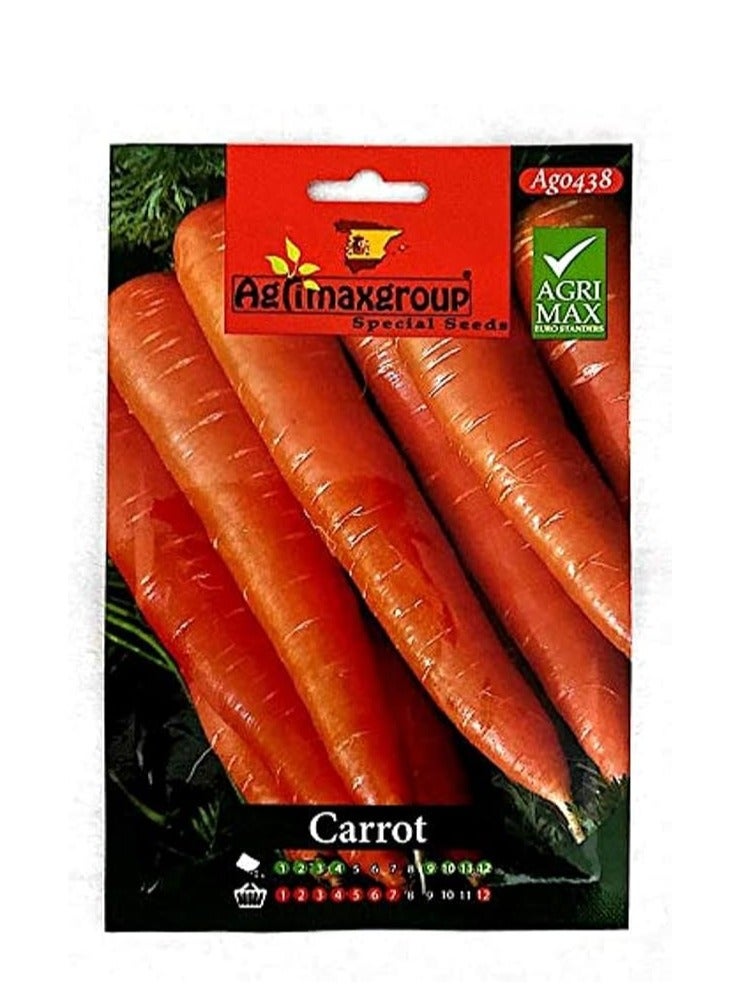 Generic Carrot | Premium Quality Agrimaxgroup Seeds Hybrid, seeds Organic Non GMO Vegetable Seeds for Home and Garden Potted Plants,Easy to Plant,| Made in SPAIN| 5g 