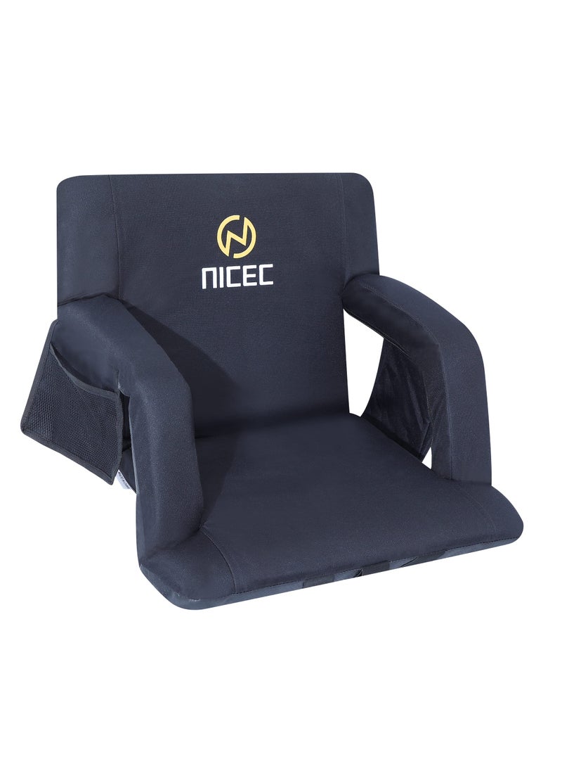 Nice C Nice C Bleacher Seat Stadium Seat Stadium Seats for Bleachers Stadium Seating for Bleachers Stadium Seats with Back Support Bleacher Chairs with Back and Cushion with Shoulder Straps 1Pack 
