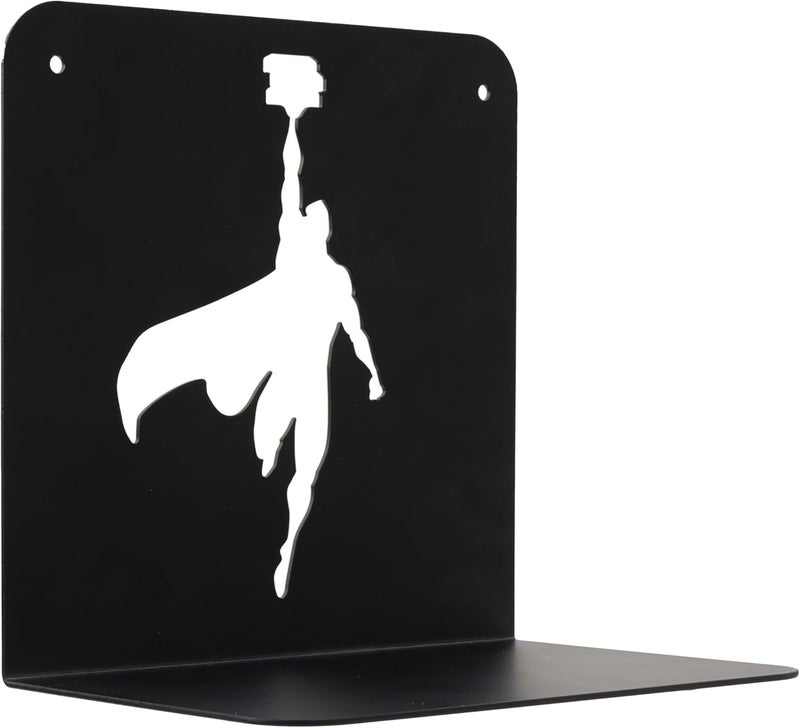 getDigital Superhero Bookshelf  Small WallMounted Metal Shelf for Comic Book Fans  Black 213 x 21 x 15 cm - Image 5
