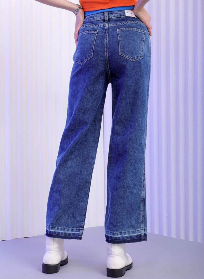 Freehand Women Bootcut Colourblocked High Rise Jeans - Image 3