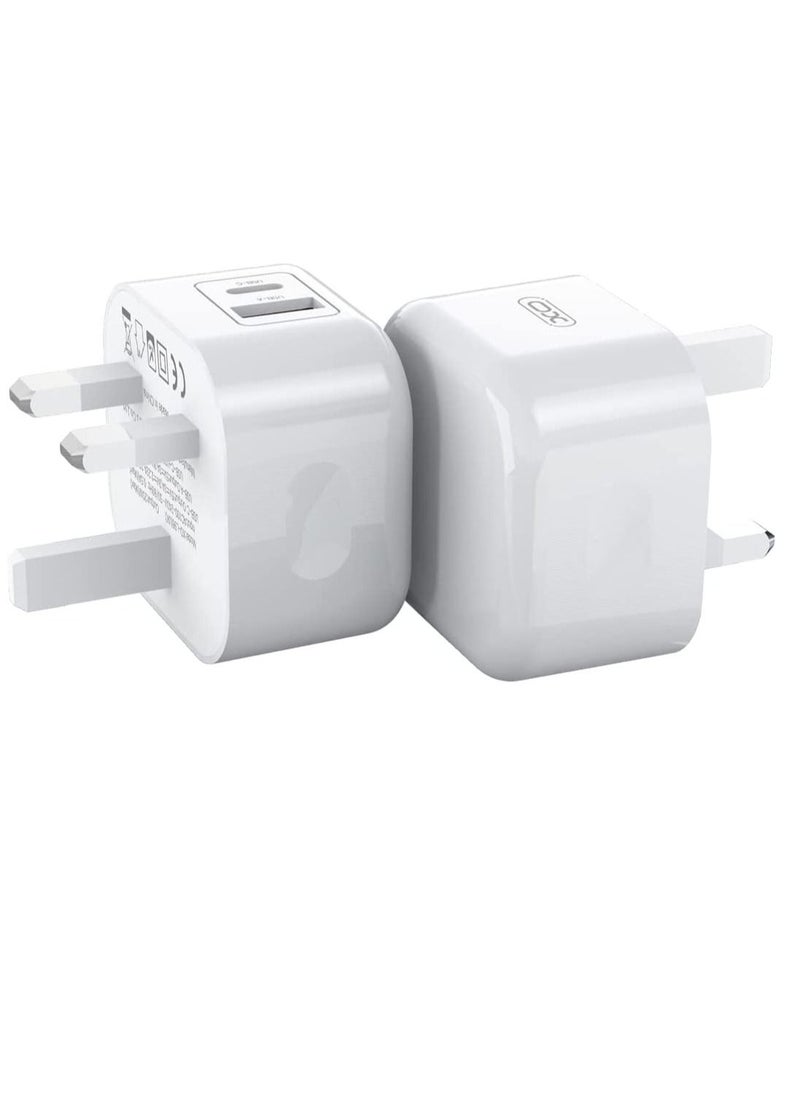 XO - XO L98 Quick Suit Adapter PD Output Type-C 20W, QC USB Output 18W 1000mm cable for mobile phone - Image 1