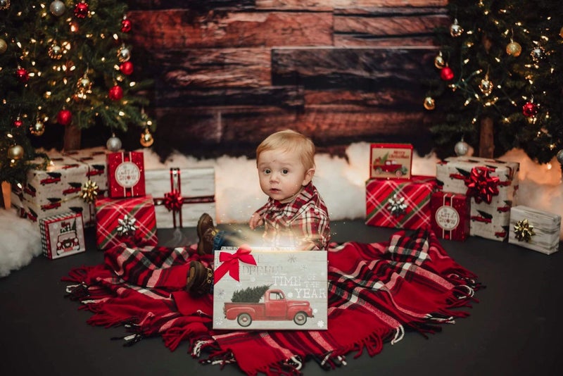 Kate 10x6.5ft Brown Wood Backdrop for Photography Retro Wood Plank Background Cotton Cloth Seamless - Image 3