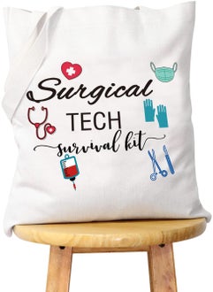 WCGXKO WCGXKO Surgical Tech Gift Surgical Tech Survival Kit Travel Accessories Toiletry Bag Makeup Bag (Surgical TECH tote) 