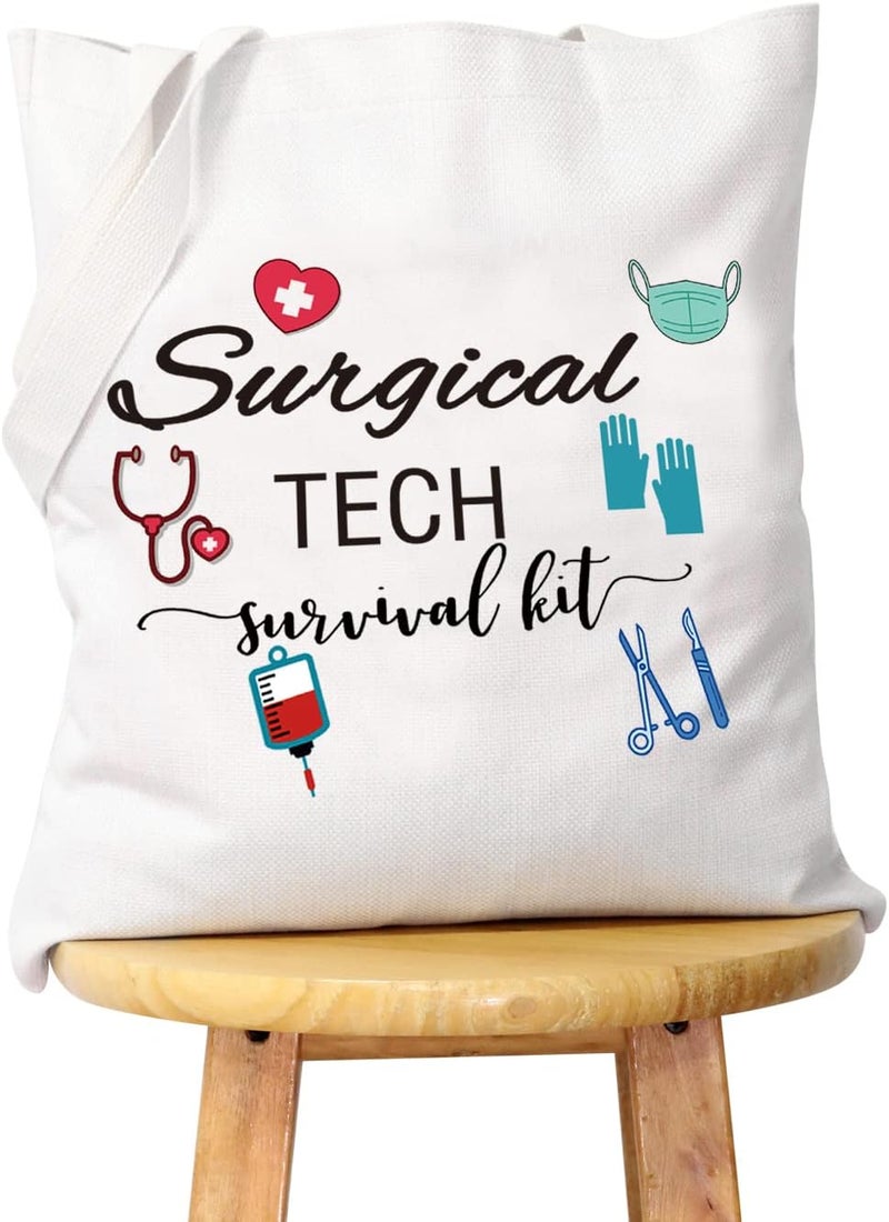 WCGXKO WCGXKO Surgical Tech Gift Surgical Tech Survival Kit Travel Accessories Toiletry Bag Makeup Bag (Surgical TECH tote)