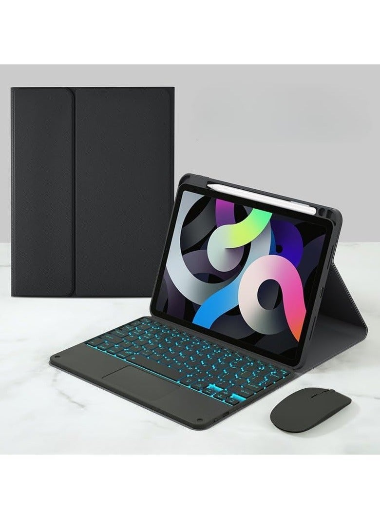 general Backlit Keyboard Case Compatible with Huawei MatePad Pro 12.2 Inch 2024, with Detachable Wireless Bluetooth Touch Keyboard, Mouse and Protective Case with Pen Holder