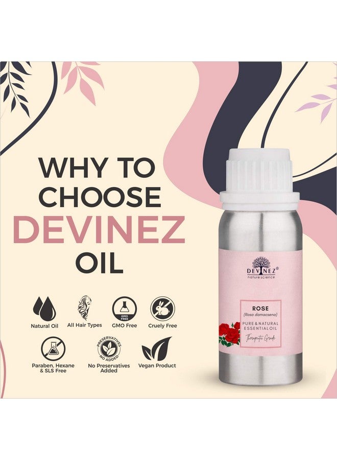 Devinez Rose Essential Oil 100% Pure Natural & Undiluted 500Ml For Skin Care Acne Improves Skin Health Prevents Aging Hair Care - Image 2