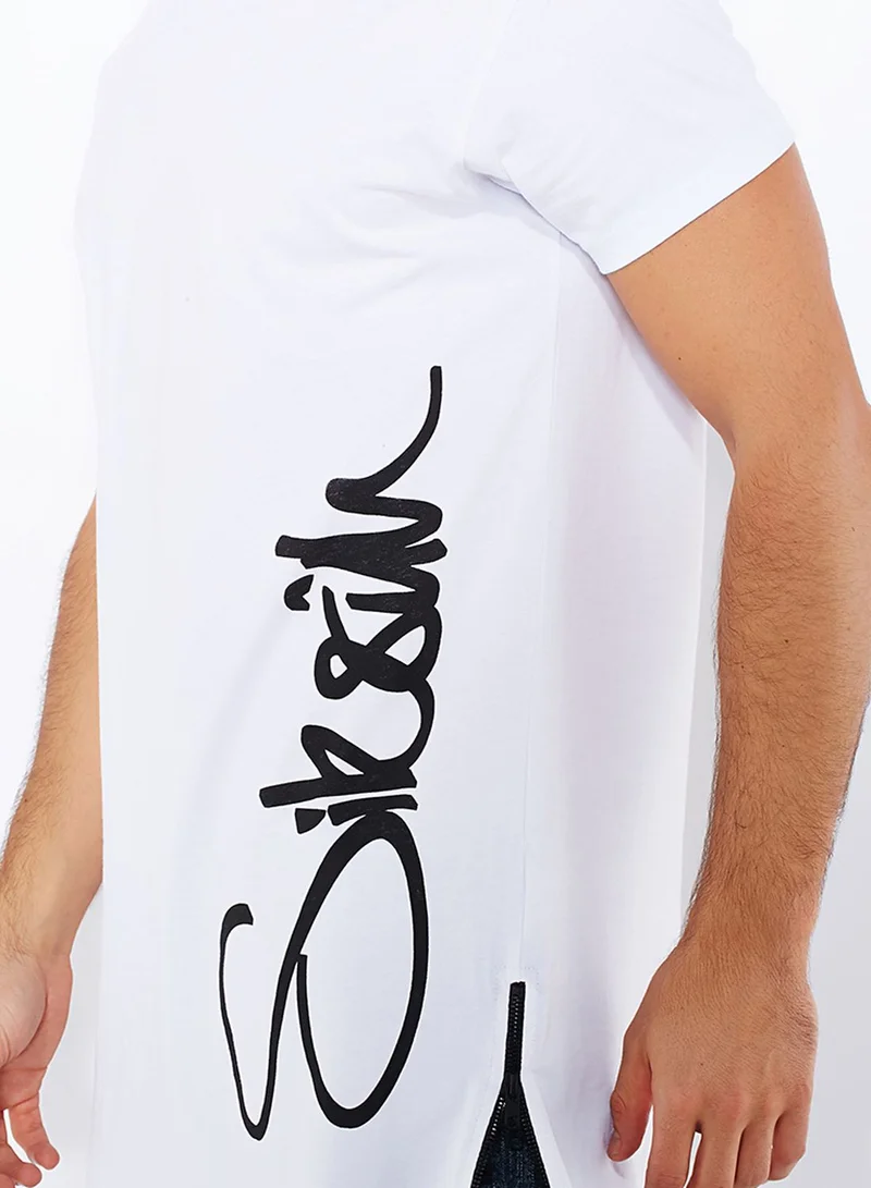 SikSilk Long Zip T-Shirt