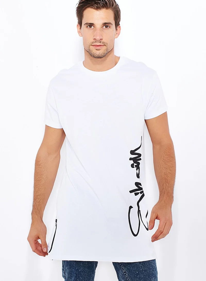 SikSilk Long Zip T-Shirt